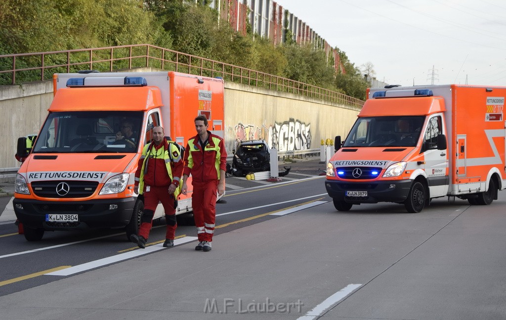 VU mehrere PKW A 3 Rich Oberhausen Hoehe AK Koeln Ost P069.JPG - Miklos Laubert